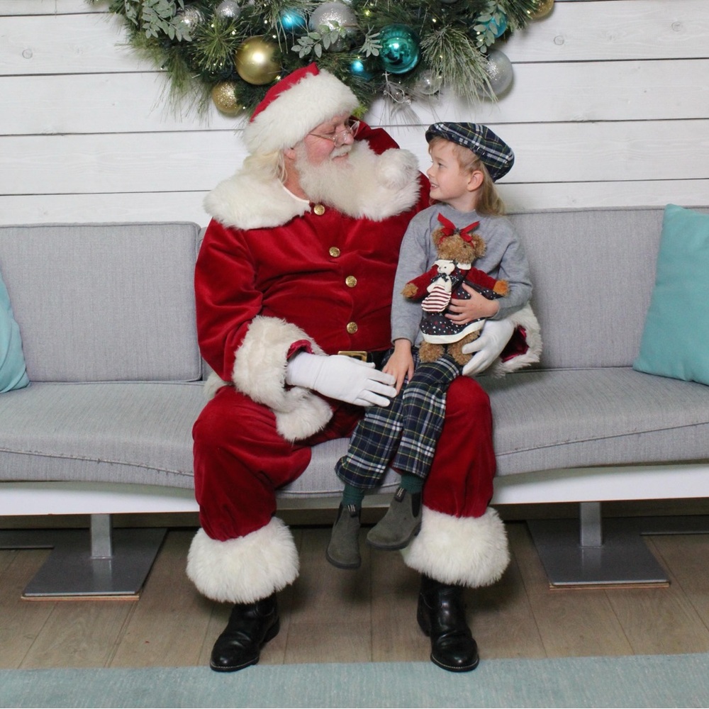 Janie and Jack - Navy Blue Tartan Plaid Wool Pants & Flat Cap Hat - Christmas